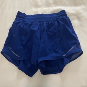 Lululemon Dark Blue Hotty Hot Shorts